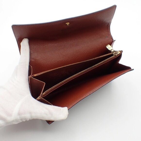 LOUIS VUITTON Porte Monnaie Credit Long Wallet Monogram Leather M61725 07EF435 - Picture 10 of 15